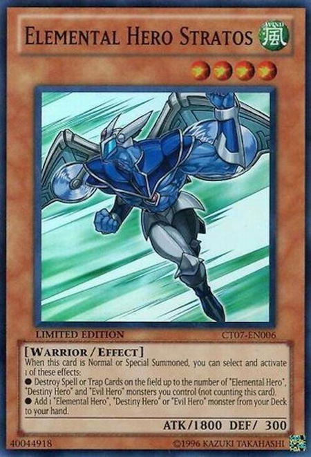 Elemental HERO Stratos - 2010 Collectors Tins YuGiOh trading card