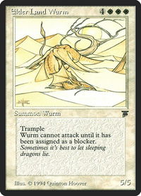 Elder Land Wurm - Legends (LEG) #11 - Rare Magic: The Gathering Trading Card