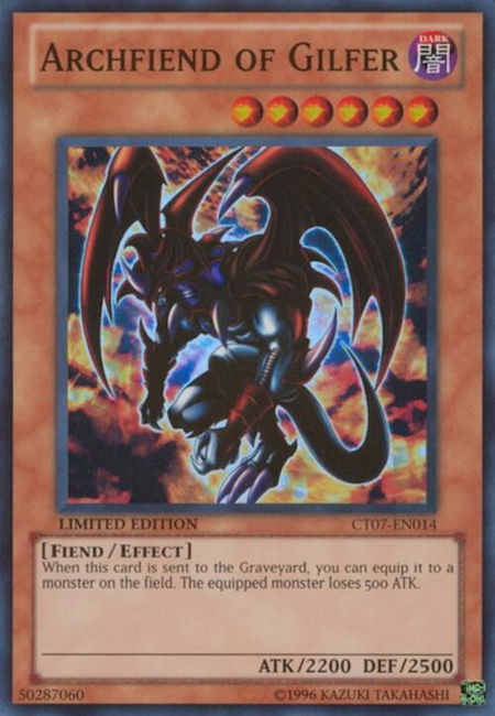 Archfiend of Gilfer - 2010 Collectors Tins YuGiOh trading card