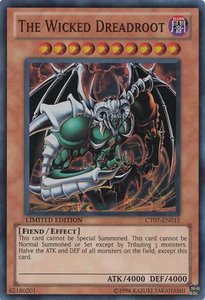 The Wicked Dreadroot - 2010 Collectors Tins (CT07) #CT07-EN015 - Super Rare YuGiOh Trading Card