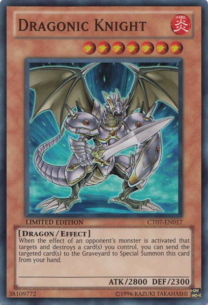 Dragonic Knight trading card from 2010 Collectors Tins Dragonic Knight - 2010 Collectors Tins YuGiOh trading card