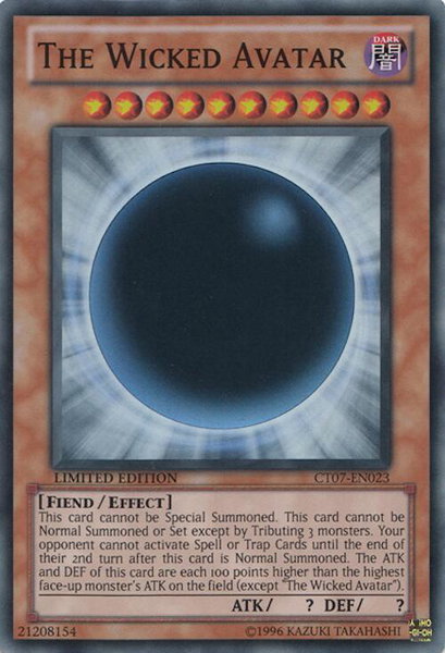 The Wicked Avatar - 2010 Collectors Tins YuGiOh trading card