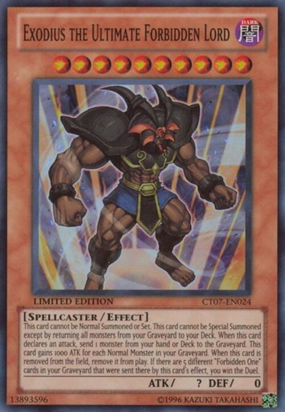 Exodius the Ultimate Forbidden Lord - 2010 Collectors Tins YuGiOh trading card