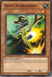Swift Scarecrow trading card from Starstrike Blast Swift Scarecrow - Starstrike Blast YuGiOh trading card