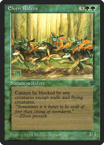Elven Riders - Legends (LEG) #null - Rare Magic: The Gathering Trading Card