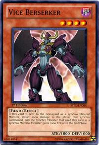 Vice Berserker trading card from Starstrike Blast Vice Berserker - Starstrike Blast YuGiOh trading card