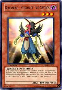 Blackwing - Etesian of Two Swords - Starstrike Blast YuGiOh trading card