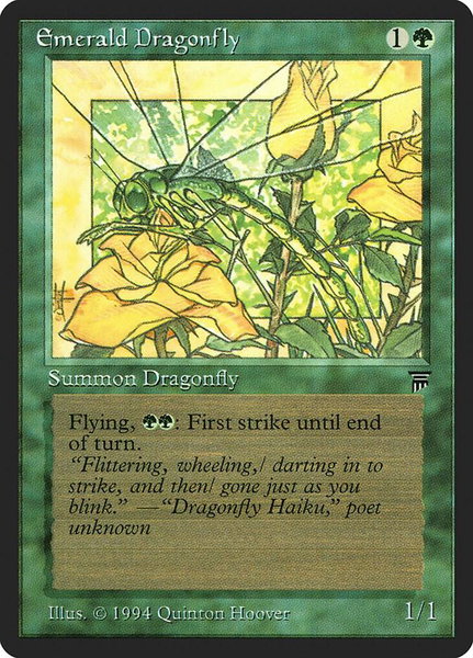 Emerald Dragonfly - Legends Magic: The Gathering trading card