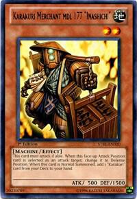 Karakuri Merchant mdl 177 "Inashichi" trading card from Starstrike Blast Karakuri Merchant mdl 177 "Inashichi" - Starstrike Blast YuGiOh trading card