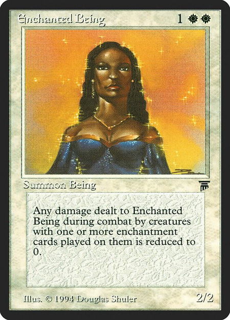 Enchanted Being trading card from Legends Enchanted Being - Legends Magic: The Gathering trading card