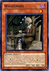 Wightmare trading card from Starstrike Blast Wightmare - Starstrike Blast YuGiOh trading card