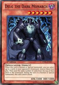 Delg the Dark Monarch trading card from Starstrike Blast Delg the Dark Monarch - Starstrike Blast YuGiOh trading card