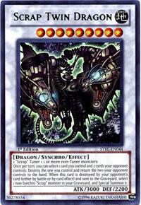 Scrap Twin Dragon trading card from Starstrike Blast Scrap Twin Dragon - Starstrike Blast YuGiOh trading card