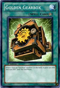 Golden Gearbox - Starstrike Blast YuGiOh trading card