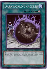 Darkworld Shackles trading card from Starstrike Blast Darkworld Shackles - Starstrike Blast YuGiOh trading card