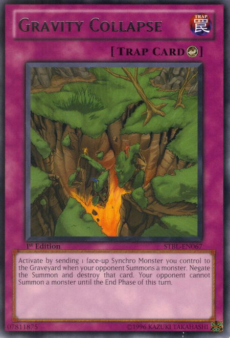 Gravity Collapse trading card from Starstrike Blast Gravity Collapse - Starstrike Blast YuGiOh trading card