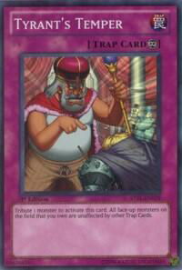 Tyrant's Temper - Starstrike Blast (STBL) #STBL-EN079 - Super Rare YuGiOh Trading Card