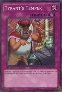 Tyrant's Temper trading card from Starstrike Blast Tyrant's Temper - Starstrike Blast YuGiOh trading card