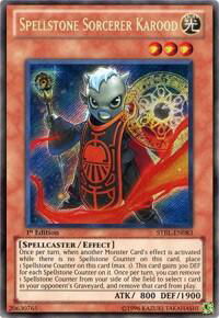 Spellstone Sorcerer Karood - Starstrike Blast (STBL) #STBL-EN083 - Secret Rare YuGiOh Trading Card