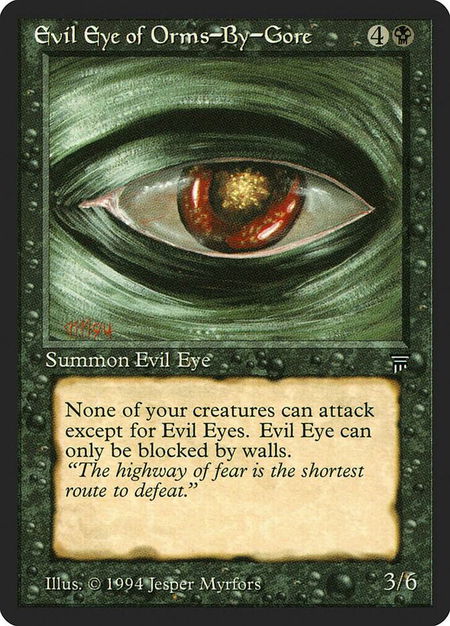 Evil Eye of Orms-By-Gore - Legends Magic: The Gathering trading card