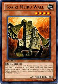 Koa'ki Meiru Wall trading card from Starstrike Blast Koa'ki Meiru Wall - Starstrike Blast YuGiOh trading card