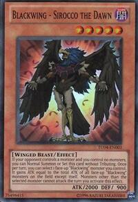 Blackwing - Sirocco the Dawn - Turbo Pack: Booster Four (TU04) #TU04-EN003 - Super Rare YuGiOh Trading Card