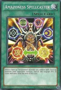 Amazoness Spellcaster - Turbo Pack: Booster Four YuGiOh trading card