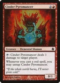 Cinder Pyromancer - Premium Deck Series: Fire and Lightning (PD2) #9 - Common Magic: The Gathering Trading Card