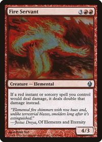 Fire Servant - Premium Deck Series: Fire and Lightning (PD2) #15 - Uncommon Magic: The Gathering Trading Card