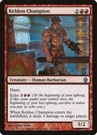 Keldon Champion - Premium Deck Series: Fire and Lightning (PD2) #14 - Uncommon Magic: The Gathering Trading Card