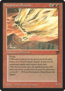 Firestorm Phoenix - Legends (LEG) #null - Rare Magic: The Gathering Trading Card