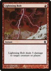 Lightning Bolt - Premium Deck Series: Fire and Lightning (PD2) #17 - Common Magic: The Gathering Trading Card