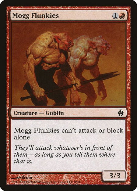 Mogg Flunkies trading card from Premium Deck Series: Fire and Lightning Mogg Flunkies - Premium Deck Series: Fire and Lightning Magic: The Gathering trading card