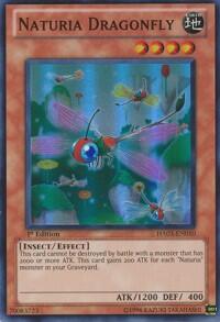 Naturia Dragonfly - Hidden Arsenal 3 (HA03) #HA03-EN010 - Super Rare YuGiOh Trading Card