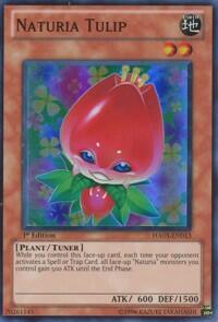 Naturia Tulip - Hidden Arsenal 3 (HA03) #HA03-EN013 - Super Rare YuGiOh Trading Card