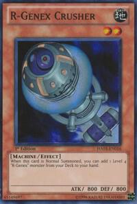 R-Genex Crusher trading card from Hidden Arsenal 3 R-Genex Crusher - Hidden Arsenal 3 YuGiOh trading card