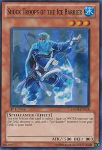Shock Troops of the Ice Barrier trading card from Hidden Arsenal 3 Shock Troops of the Ice Barrier - Hidden Arsenal 3 YuGiOh trading card