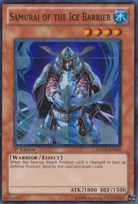 Samurai of the Ice Barrier - Hidden Arsenal 3 YuGiOh trading card