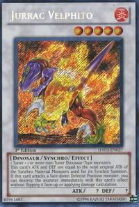 Jurrac Velphito - Hidden Arsenal 3 (HA03) #HA03-EN027 - Secret Rare YuGiOh Trading Card