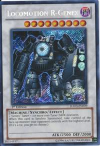 Locomotion R-Genex trading card from Hidden Arsenal 3 Locomotion R-Genex - Hidden Arsenal 3 YuGiOh trading card
