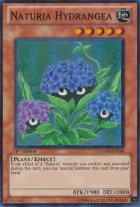Naturia Hydrangea trading card from Hidden Arsenal 3 Naturia Hydrangea - Hidden Arsenal 3 YuGiOh trading card