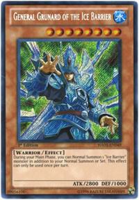 General Grunard of the Ice Barrier trading card from Hidden Arsenal 3 General Grunard of the Ice Barrier - Hidden Arsenal 3 YuGiOh trading card