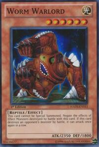 Worm Warlord - Hidden Arsenal 3 (HA03) #HA03-EN053 - Super Rare YuGiOh Trading Card