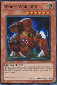 Worm Warlord - Hidden Arsenal 3 YuGiOh trading card