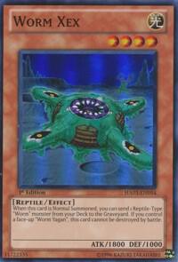 Worm Xex trading card from Hidden Arsenal 3 Worm Xex - Hidden Arsenal 3 YuGiOh trading card