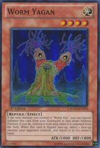 Worm Yagan - Hidden Arsenal 3 (HA03) #HA03-EN055 - Super Rare YuGiOh Trading Card