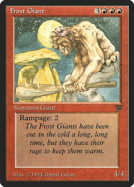 Frost Giant - Legends Magic: The Gathering trading card
