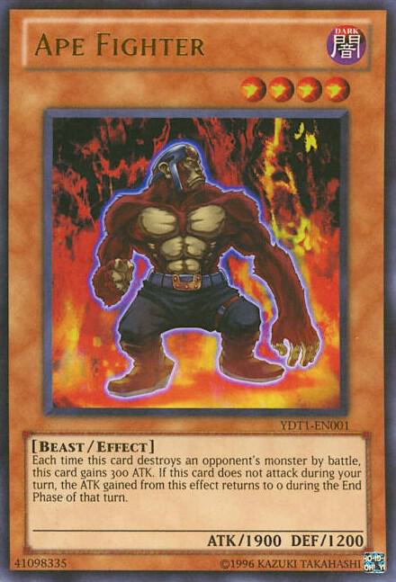 Ape Fighter (5D's Duel Transer) trading card from Yu-Gi-Oh! Video Game Promotional Cards Ape Fighter (5D's Duel Transer) - Yu-Gi-Oh! Video Game Promotional Cards YuGiOh trading card