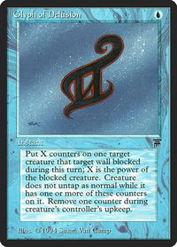 Glyph of Delusion - Legends (LEG) #60 - Common Magic: The Gathering Trading Card