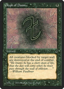 Glyph of Doom - Legends (LEG) #null - Common Magic: The Gathering Trading Card